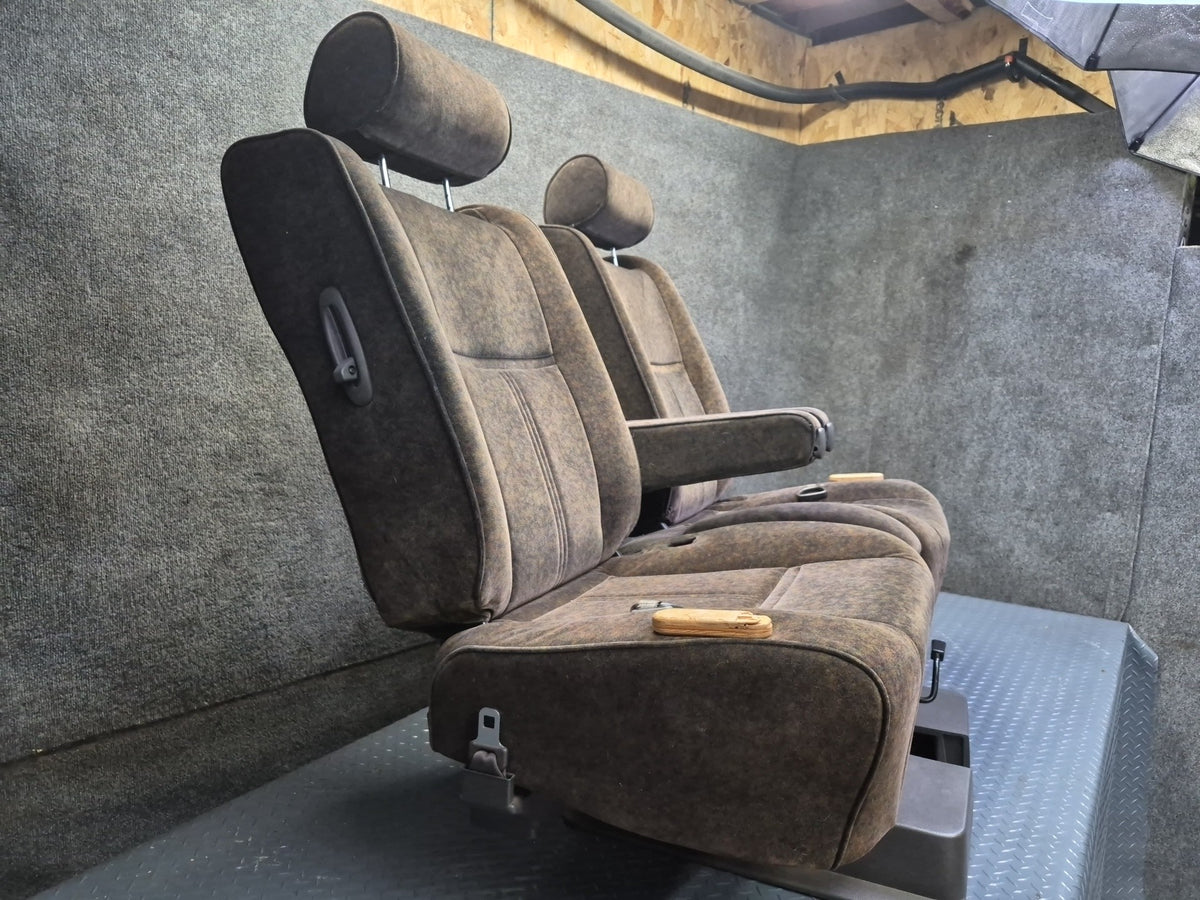94-95 Toyota Hiace KZH106W Super Custom Rear Second ROW Velours Seat Brown OEM