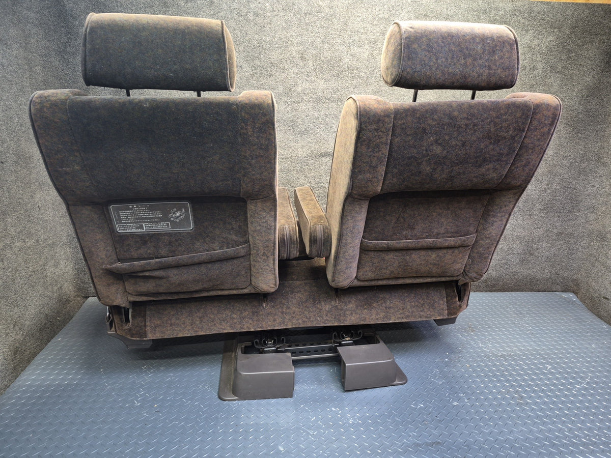94-95 Toyota Hiace KZH106W Super Custom Rear Second ROW Velours Seat Brown OEM