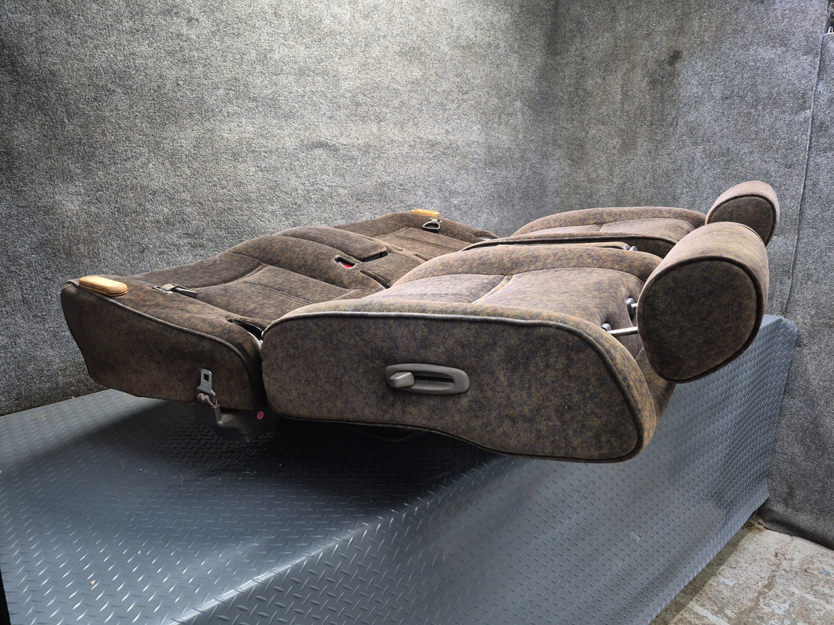 94-95 Toyota Hiace KZH106W Super Custom Rear Second ROW Velours Seat Brown OEM