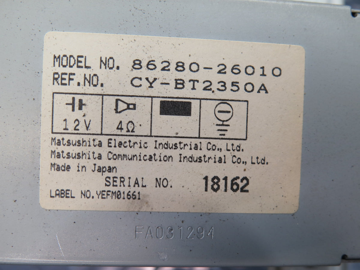 93-96 Toyota Hiace KZH106W Rear Audio Stereo Amplifier AMP 86280-26010 OEM