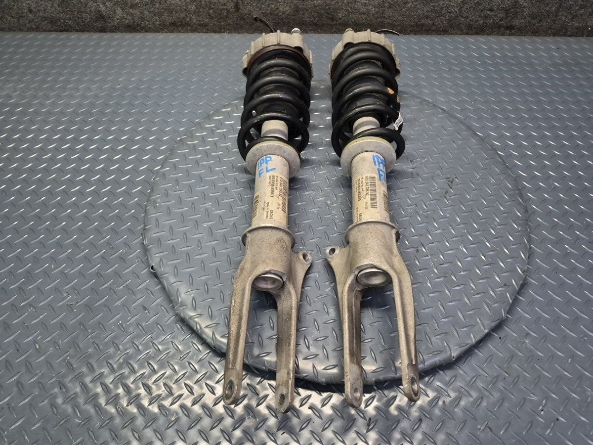 10-13 Porsche Panamera 970 AWD Front Left Right Shock Strut Absorber Spring Set
