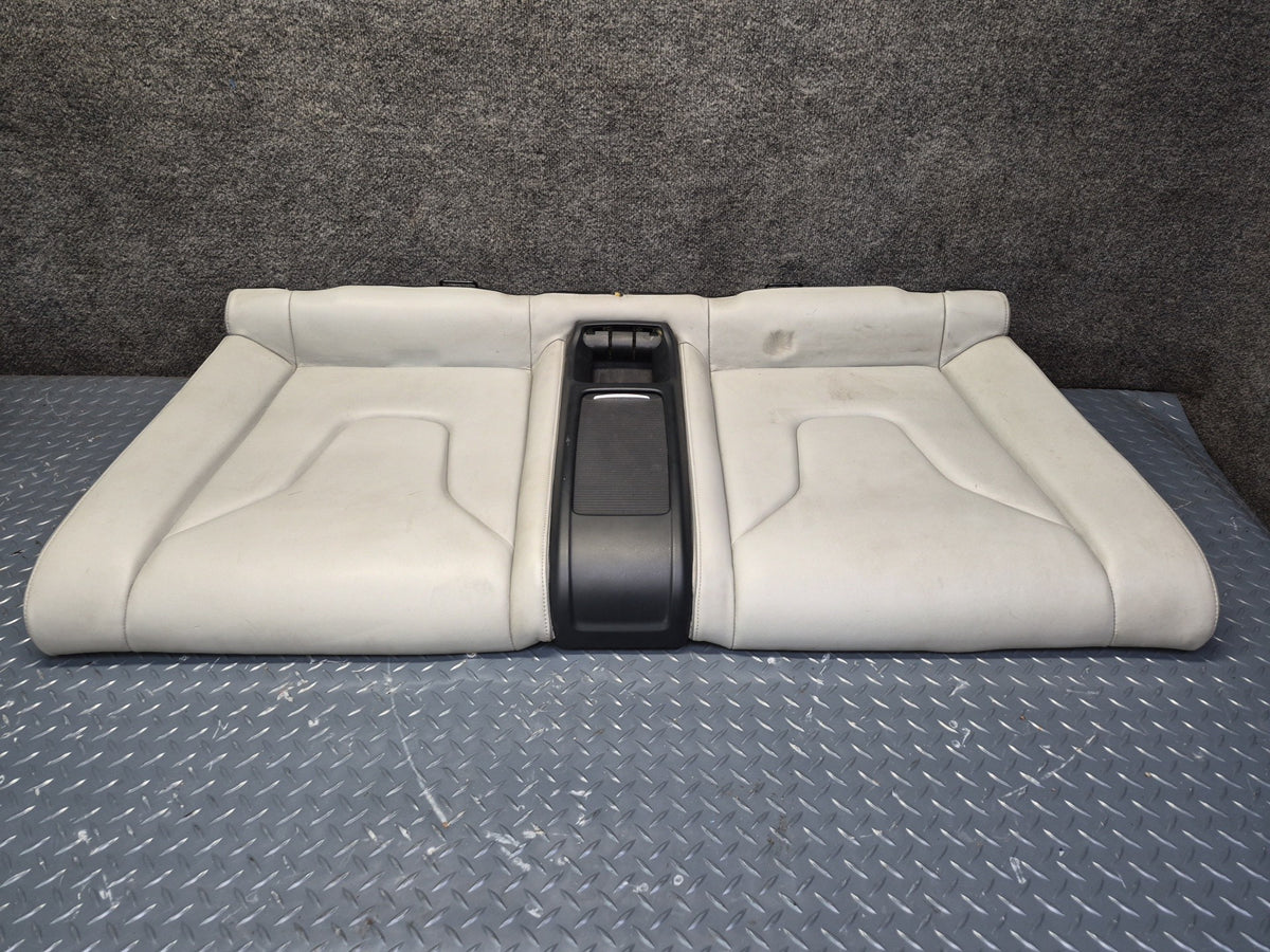 13-15 Audi RS5 8F7 Front & Rear Leather Heated Sport Seat Set Silver Damaged