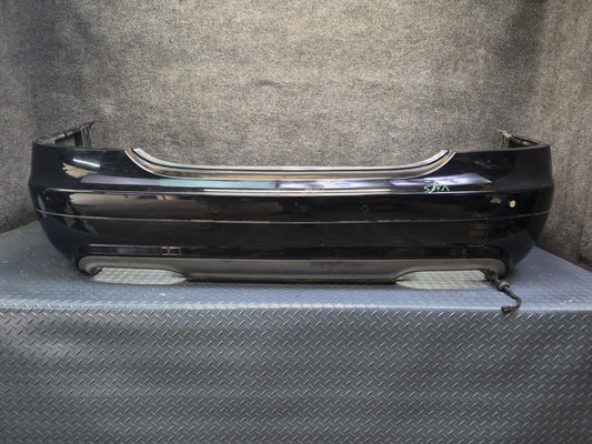 07-09 Mercedes W221 S63 AMG Sport Rear Bumper Cover Black w PDC Sensors Damaged