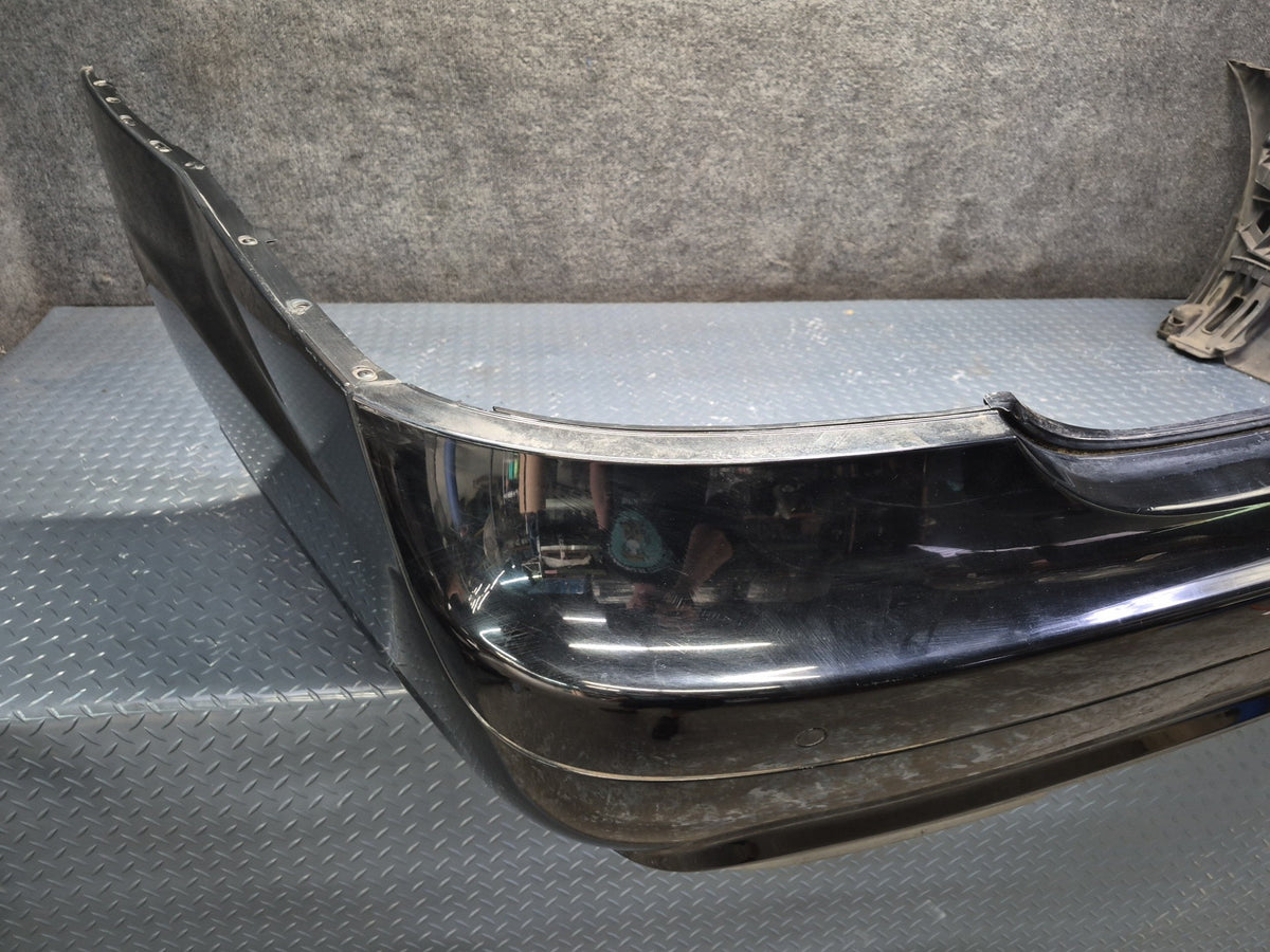 07-09 Mercedes W221 S63 AMG Sport Rear Bumper Cover Black w PDC Sensors Damaged