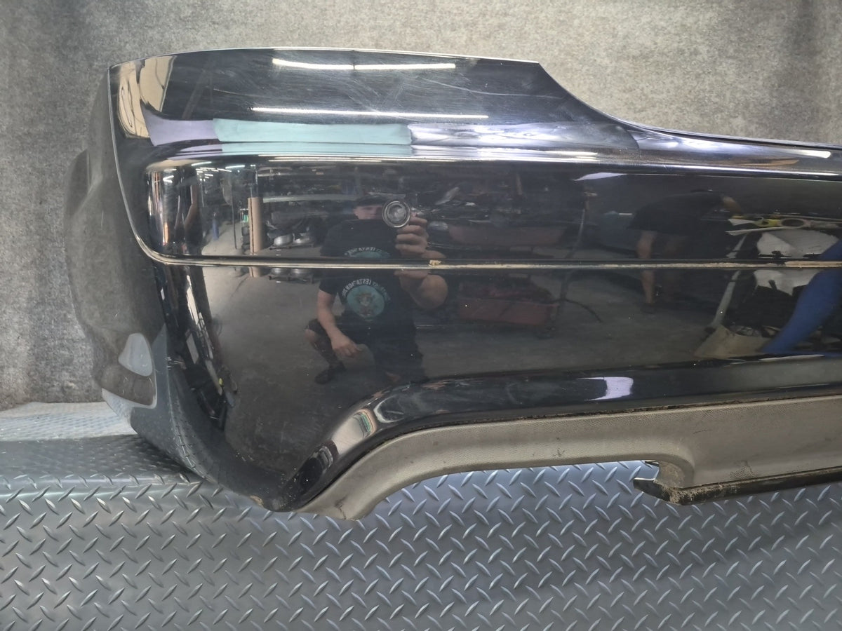 07-09 Mercedes W221 S63 AMG Sport Rear Bumper Cover Black w PDC Sensors Damaged