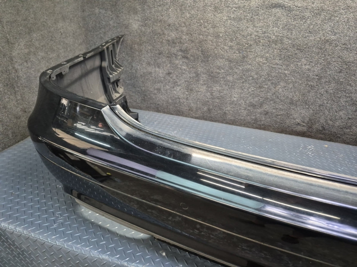 07-09 Mercedes W221 S63 AMG Sport Rear Bumper Cover Black w PDC Sensors Damaged