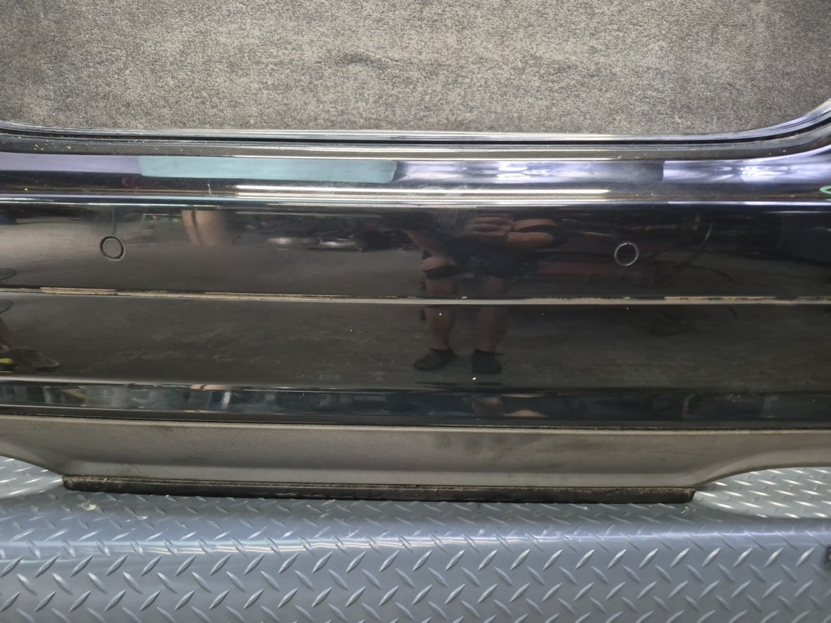07-09 Mercedes W221 S63 AMG Sport Rear Bumper Cover Black w PDC Sensors Damaged