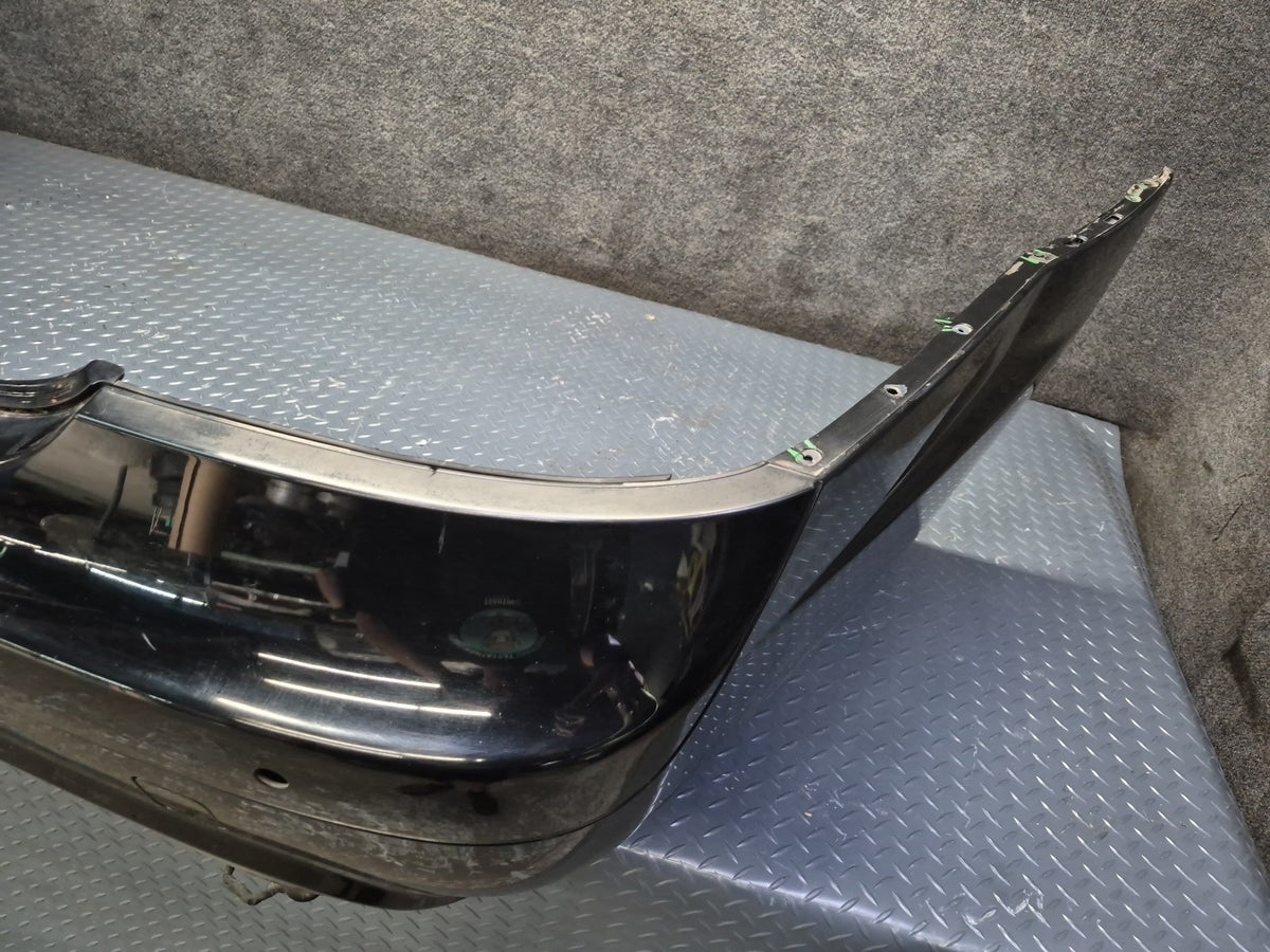 07-09 Mercedes W221 S63 AMG Sport Rear Bumper Cover Black w PDC Sensors Damaged