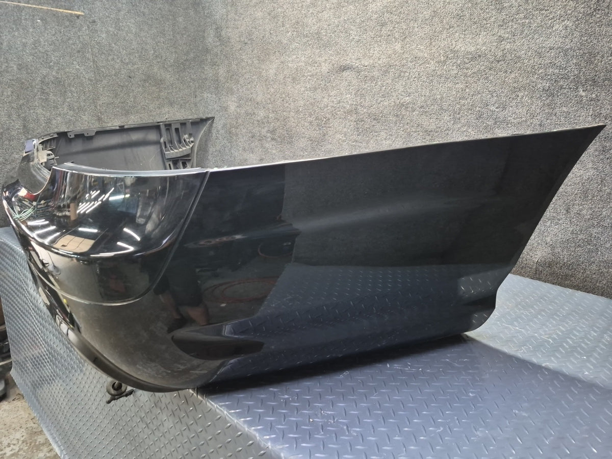 07-09 Mercedes W221 S63 AMG Sport Rear Bumper Cover Black w PDC Sensors Damaged