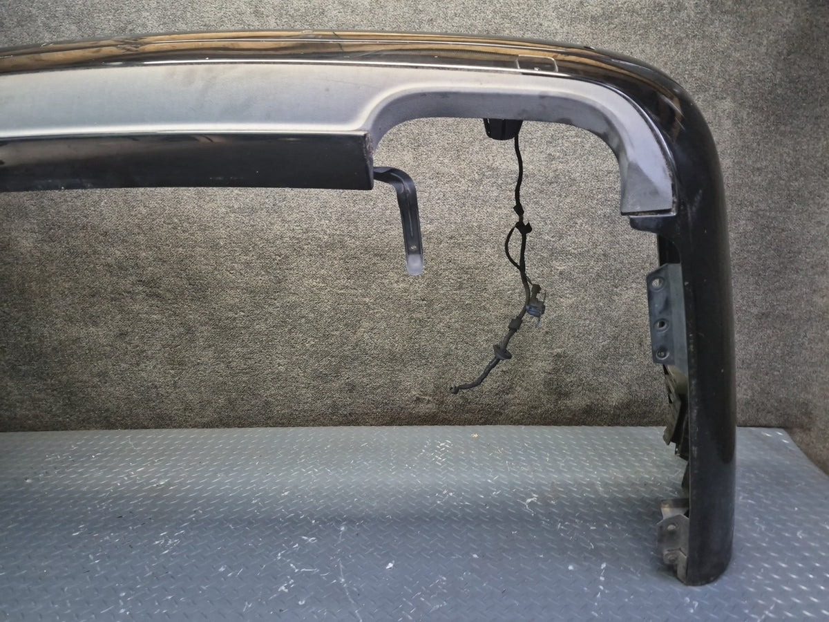 07-09 Mercedes W221 S63 AMG Sport Rear Bumper Cover Black w PDC Sensors Damaged