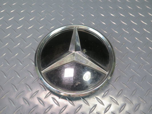 07-08 Mercedes R230 SL550 Front Grille Logo Badge w Chrome Trim Set Aftermarket