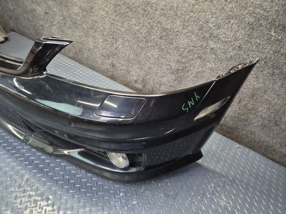 08-09 Mercedes W221 S63 AMG Sport Front Bumper Cover Black w PDC Sensors Damaged
