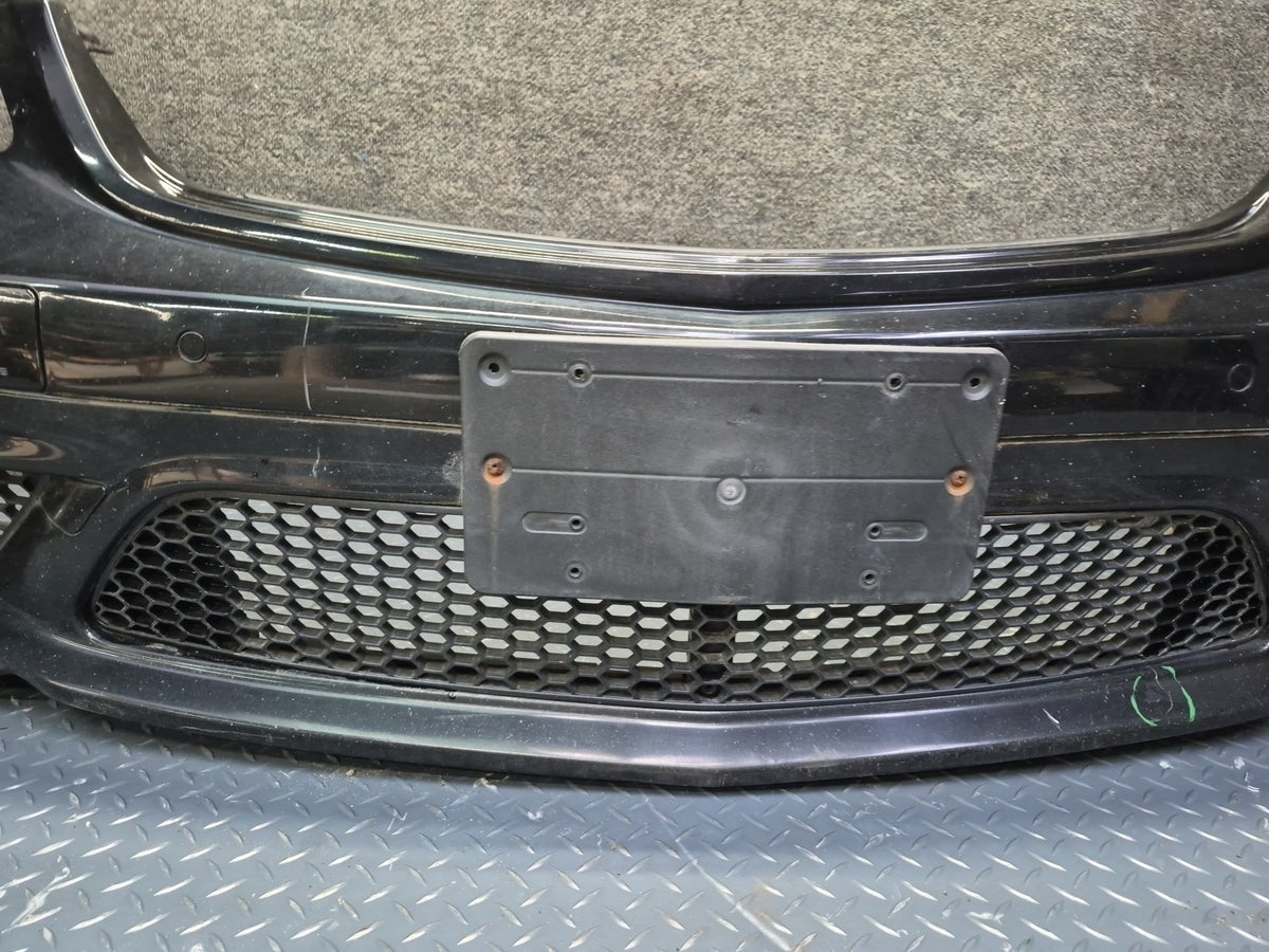 08-09 Mercedes W221 S63 AMG Sport Front Bumper Cover Black w PDC Sensors Damaged