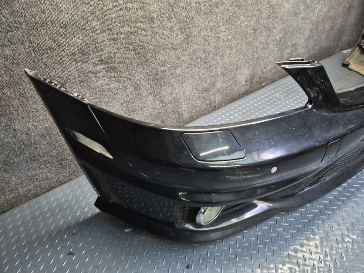 08-09 Mercedes W221 S63 AMG Sport Front Bumper Cover Black w PDC Sensors Damaged