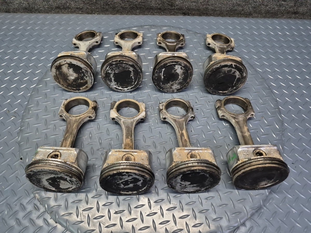 2003-2007 Hummer H2 6.0L LQ4 V8 Engine Piston Connecting Rod Set of 8