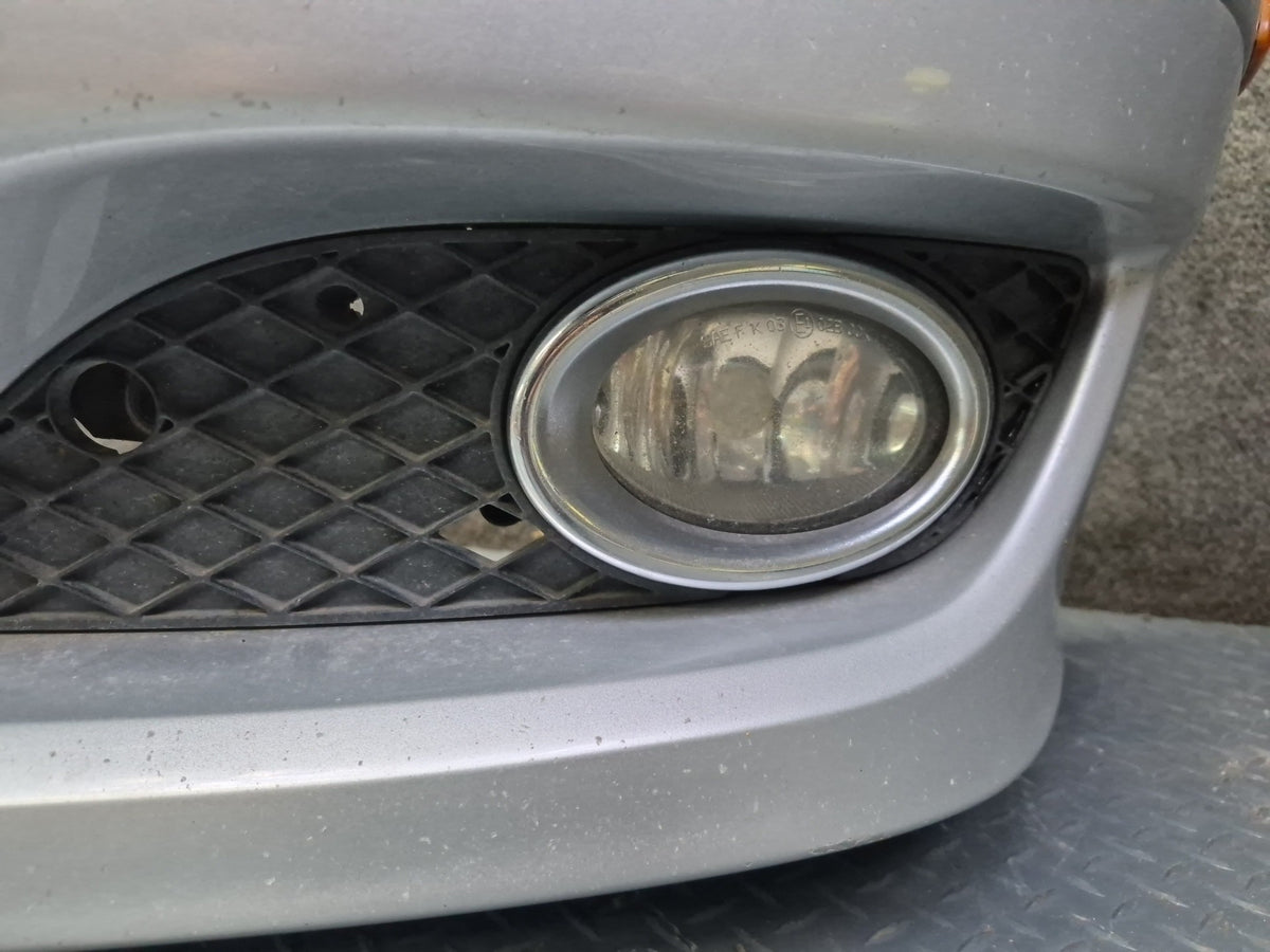 07-08 Mercedes R230 SL550 Front Bumper Cover w Fog Lights Silver Damaged