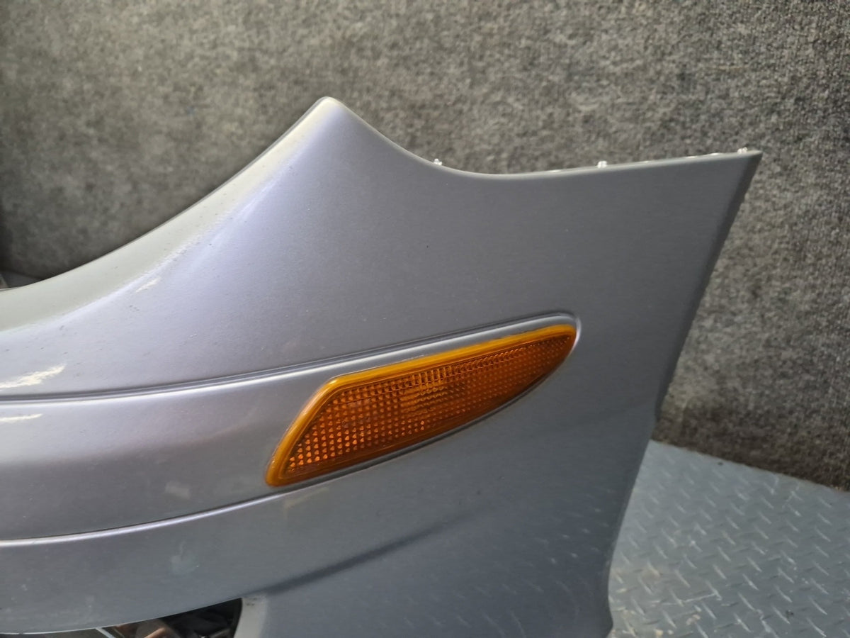 07-08 Mercedes R230 SL550 Front Bumper Cover w Fog Lights Silver Damaged