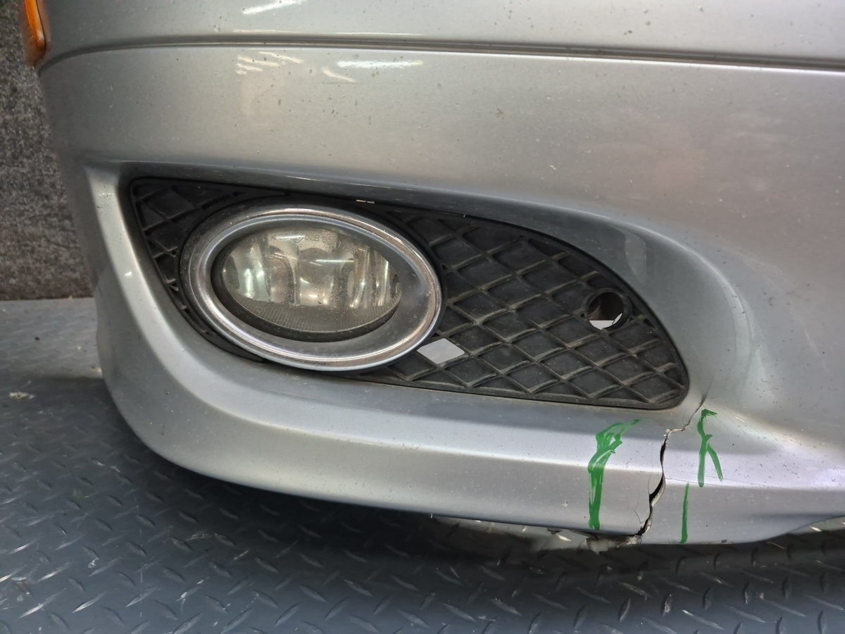 07-08 Mercedes R230 SL550 Front Bumper Cover w Fog Lights Silver Damaged