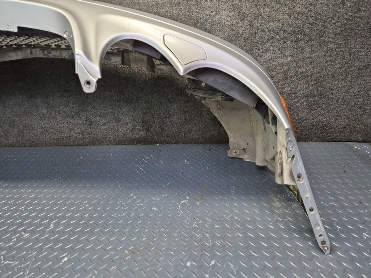 07-08 Mercedes R230 SL550 Front Bumper Cover w Fog Lights Silver Damaged