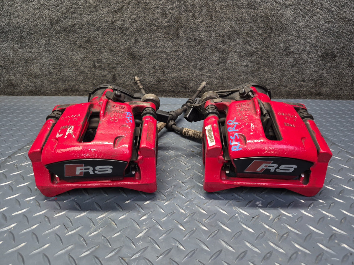 13-15 Audi RS5 8F7 AWD Rear Left & Right Brake Caliper Set 87K Miles OEM