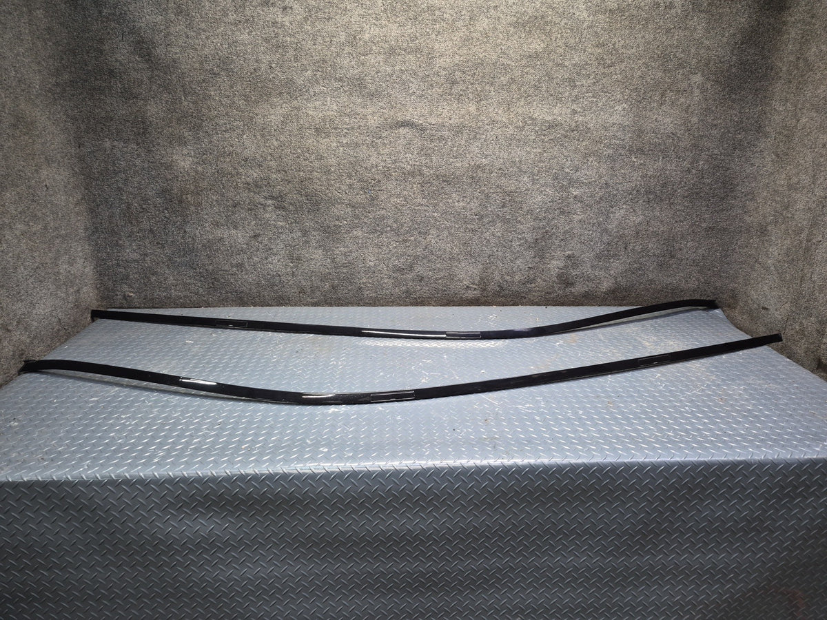 2010-2016 Porsche Panamera 970 Left & Right Side Roof TOP Trim Molding Black Set