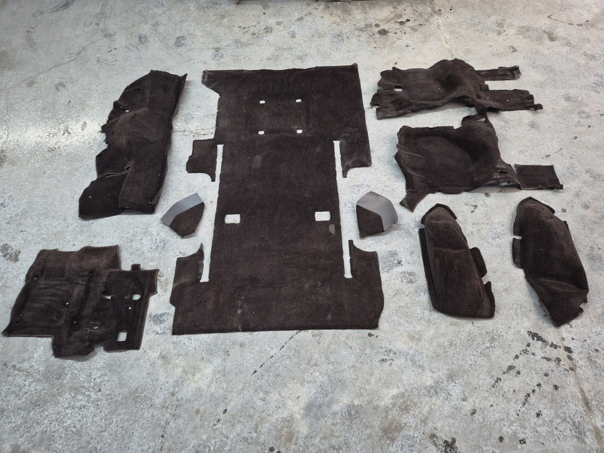 94-95 Toyota Hiace KZH106W 9pcs Interior Floor Carpet Liner Cover Set Brown OEM