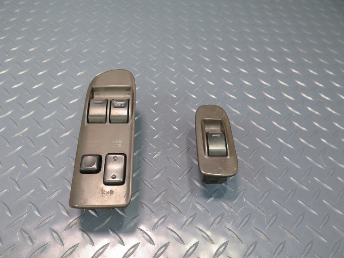 94-95 Toyota Hiace KZH106W Custom Front Left & Right Window Switch Trim Set OEM