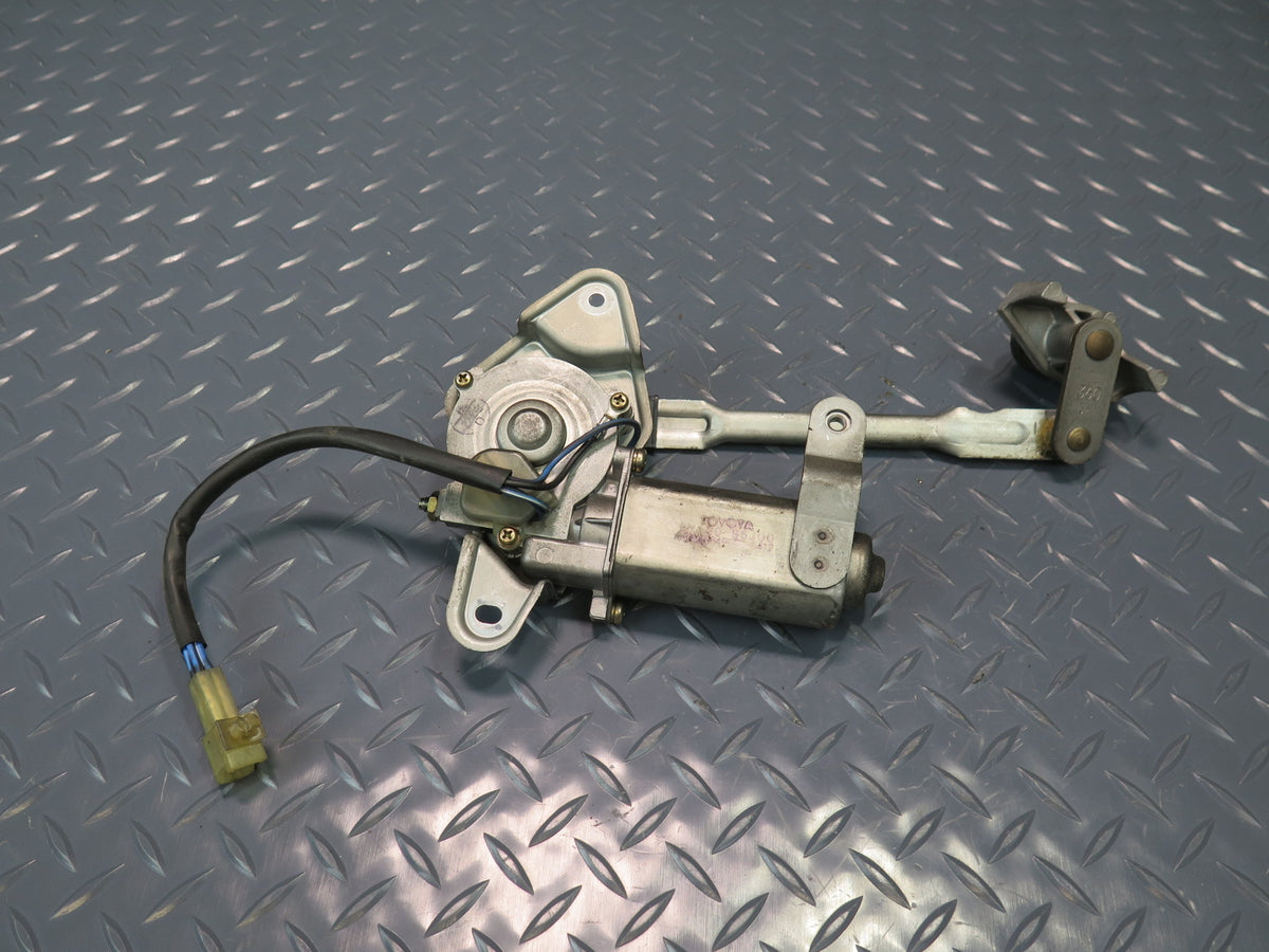 89-95 Toyota Hiace KZH106W Rear Trunk Lid Tailgate Wiper Linkage w Motor OEM
