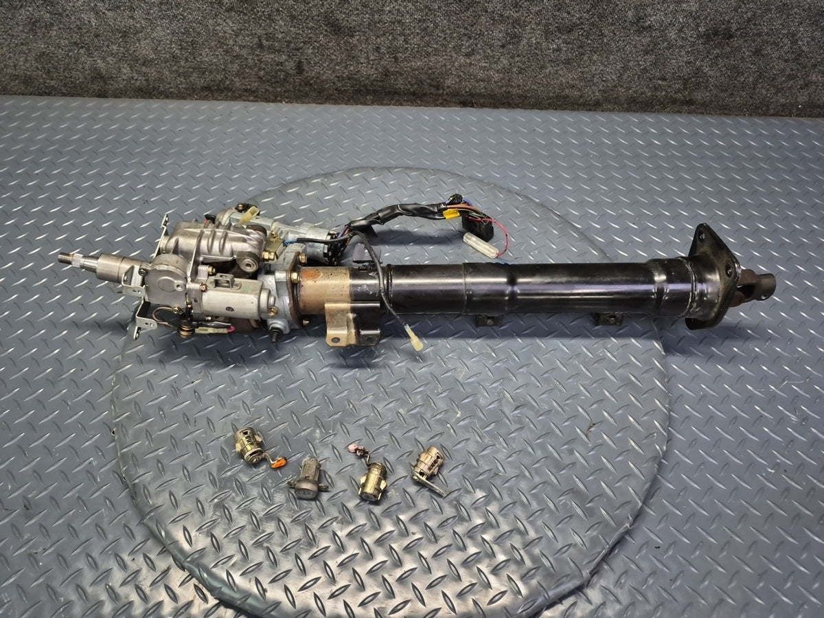 93-95 Toyota Hiace KZH106W SCL Steering Column Assembly w Lock KEY Set OEM