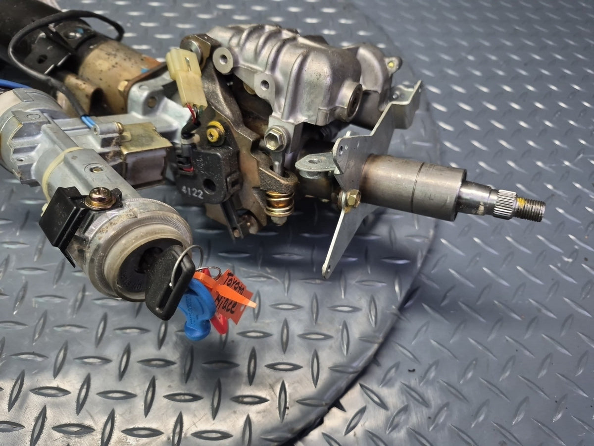 93-95 Toyota Hiace KZH106W SCL Steering Column Assembly w Lock KEY Set OEM