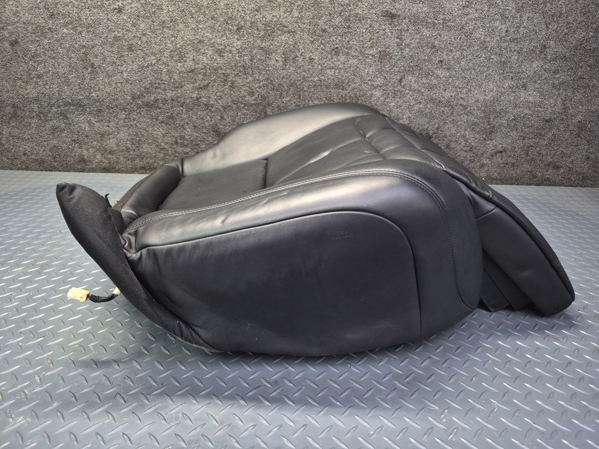 2010 Lexus UVF46L LS600h Rear Right Seat Lower Leather Cushion Black OEM