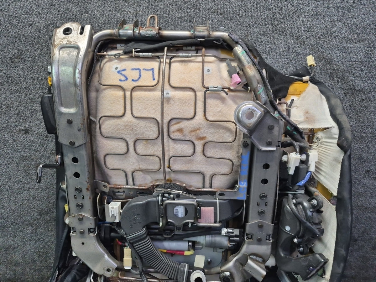 2010 Lexus UVF46L LS600h Rear Right Seat Lower Leather Cushion Black OEM