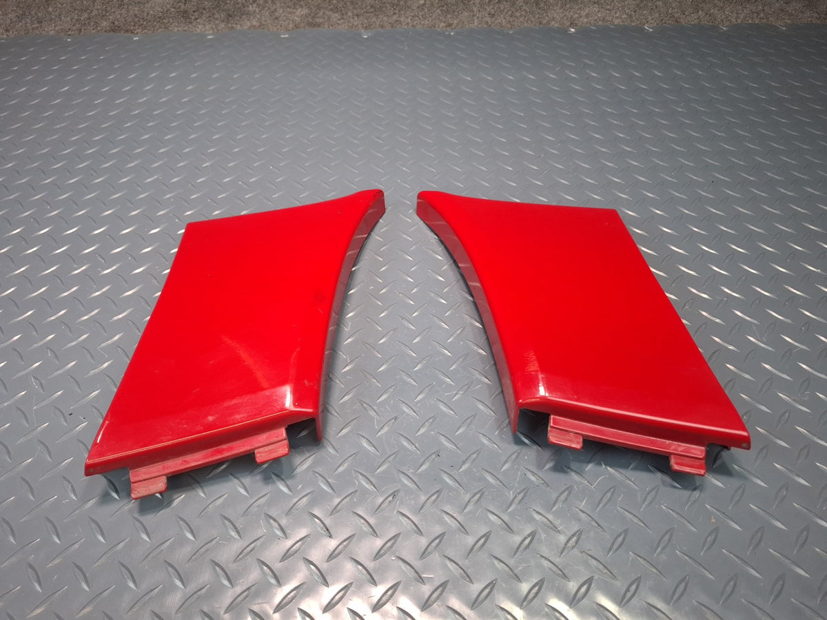 94-02 Mercedes R129 SL Rear Left & Right Quarter Trim Molding Panel Set RED OEM