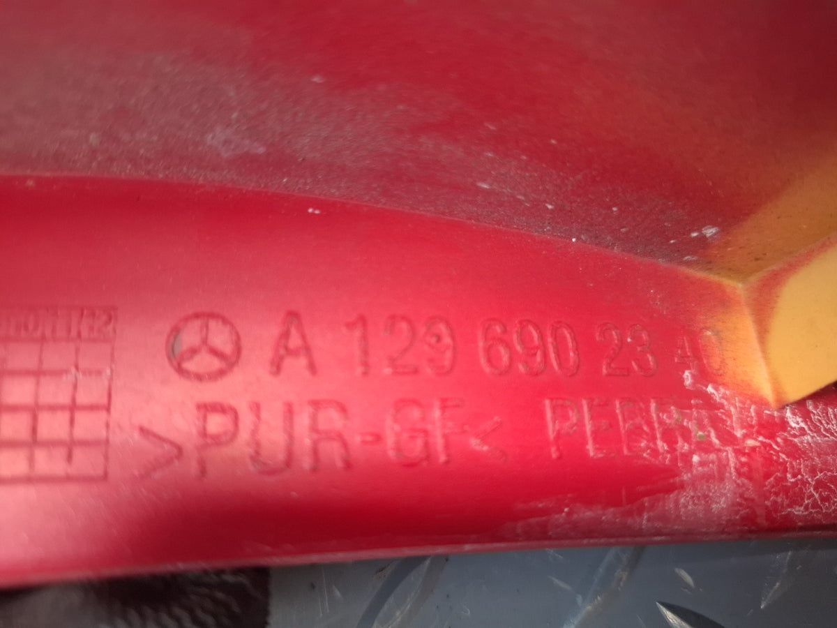 94-02 Mercedes R129 SL Rear Left & Right Quarter Trim Molding Panel Set RED OEM