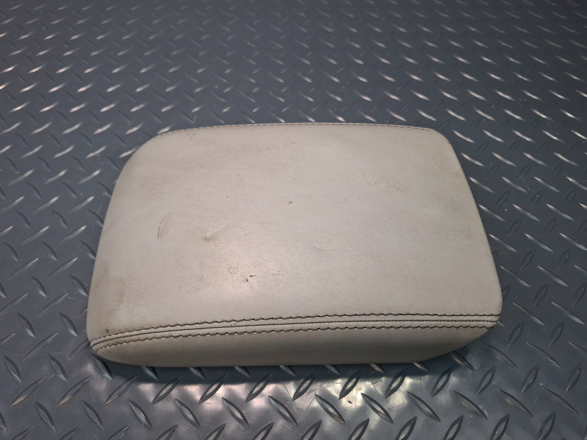 10-17 Audi S5 RS5 8F7 Conv Center Console Leather Armrest Lid Cover Silver OEM