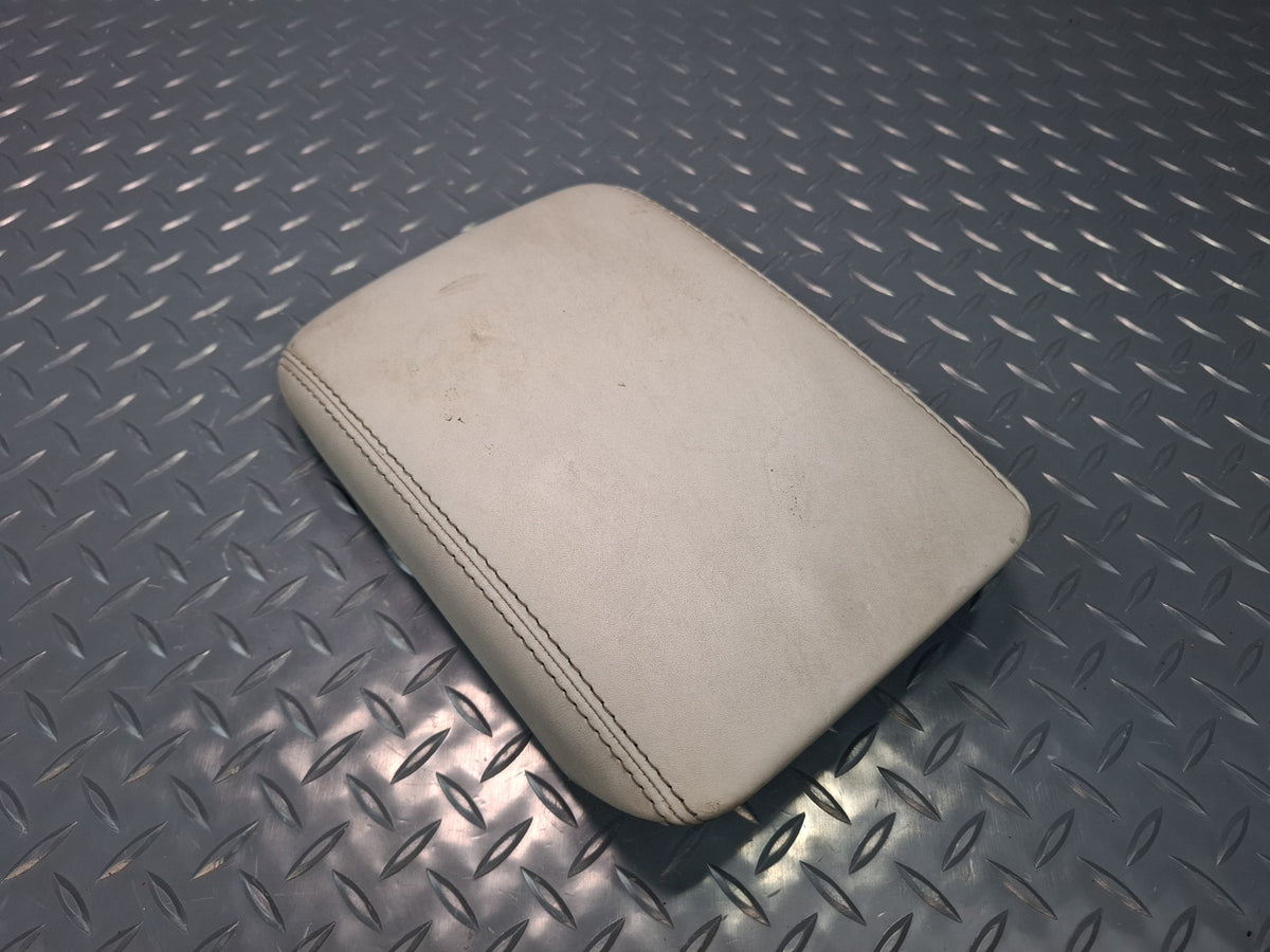 10-17 Audi S5 RS5 8F7 Conv Center Console Leather Armrest Lid Cover Silver OEM