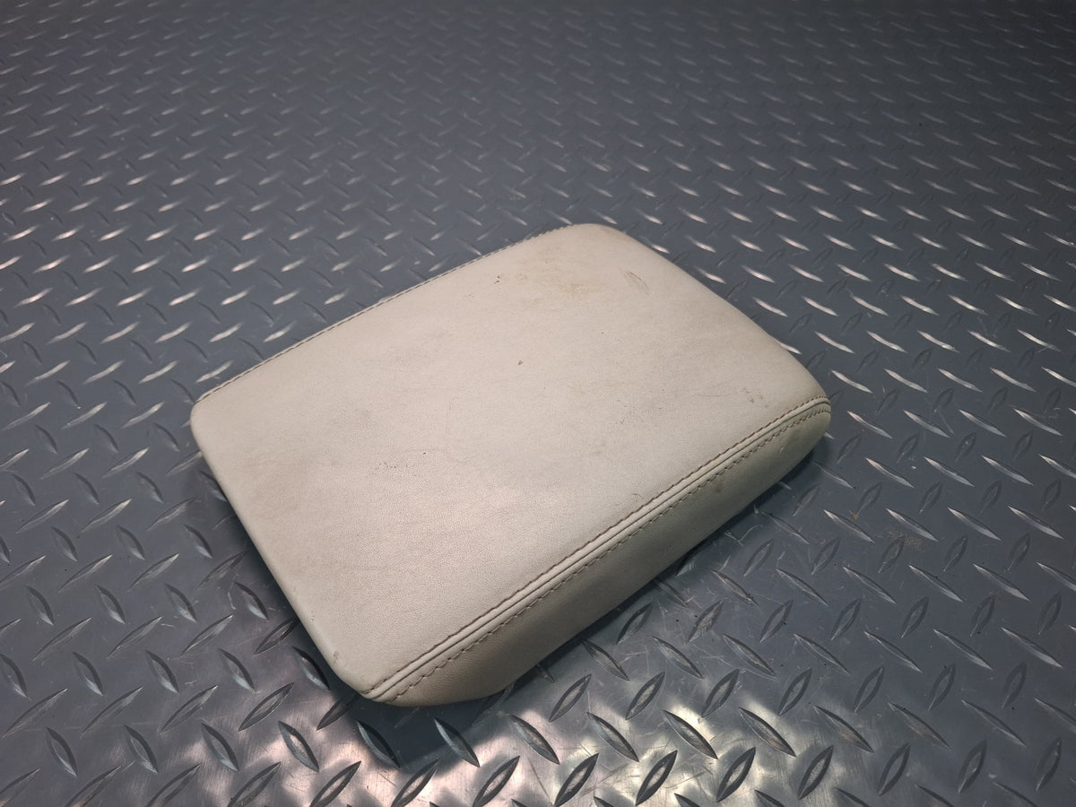 10-17 Audi S5 RS5 8F7 Conv Center Console Leather Armrest Lid Cover Silver OEM