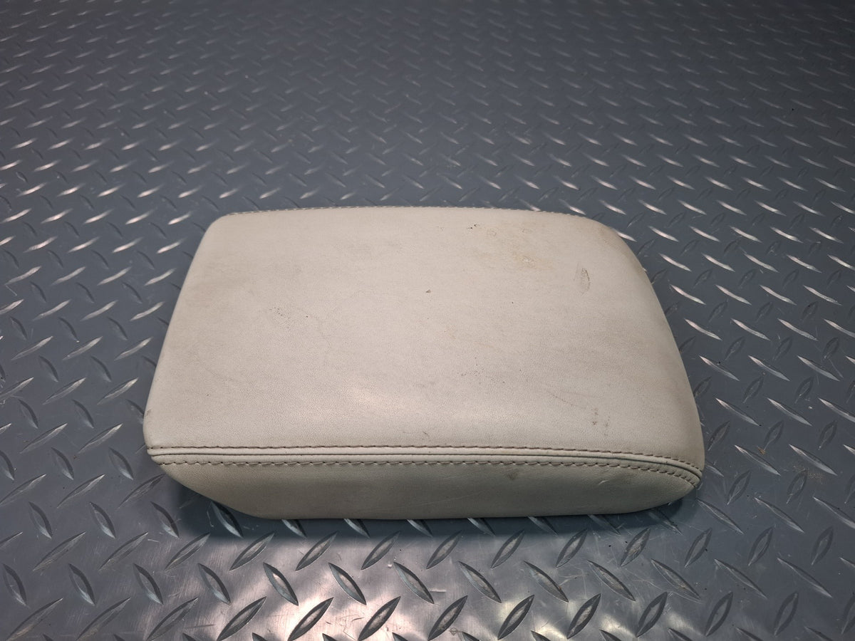 10-17 Audi S5 RS5 8F7 Conv Center Console Leather Armrest Lid Cover Silver OEM