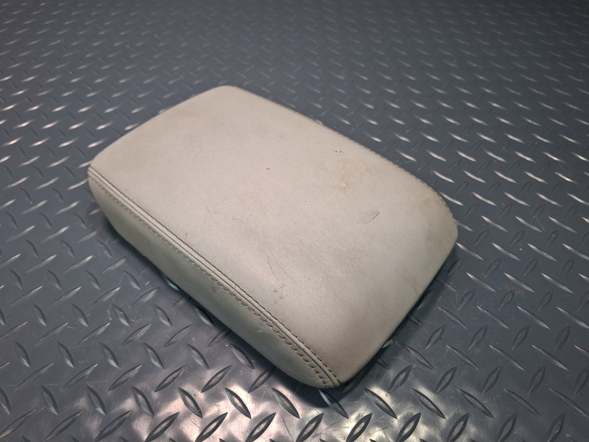 10-17 Audi S5 RS5 8F7 Conv Center Console Leather Armrest Lid Cover Silver OEM