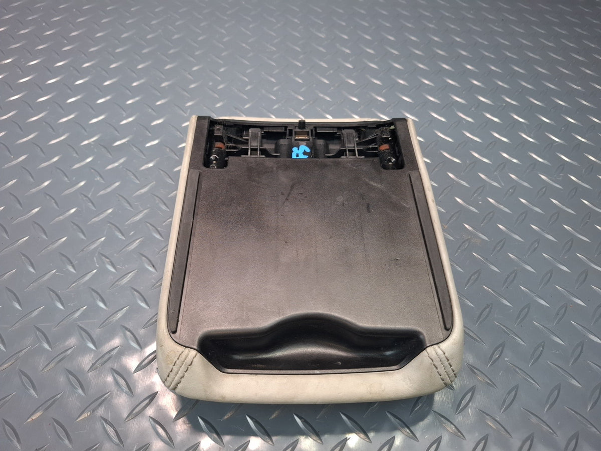 10-17 Audi S5 RS5 8F7 Conv Center Console Leather Armrest Lid Cover Silver OEM