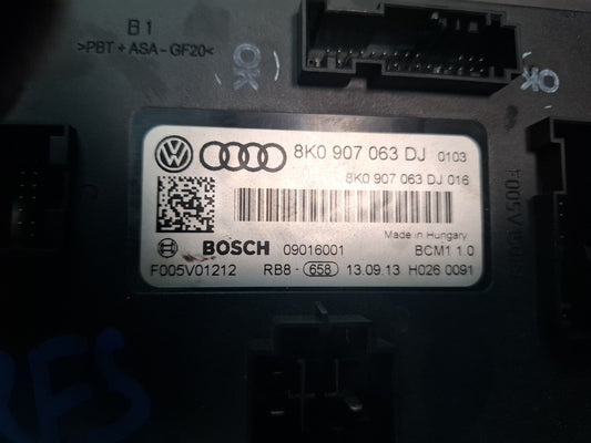13-15 Audi RS5 8F7 Convertible Body Control Module BCM 8K0907063DJ OEM