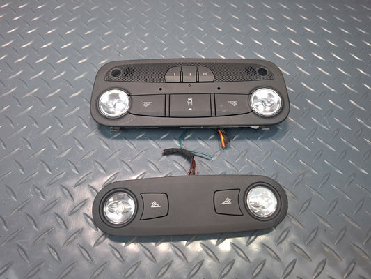 10-15 Audi A5 S5 RS5 8F7 Convert Front & Rear Overhead Dome Light Black Set OEM