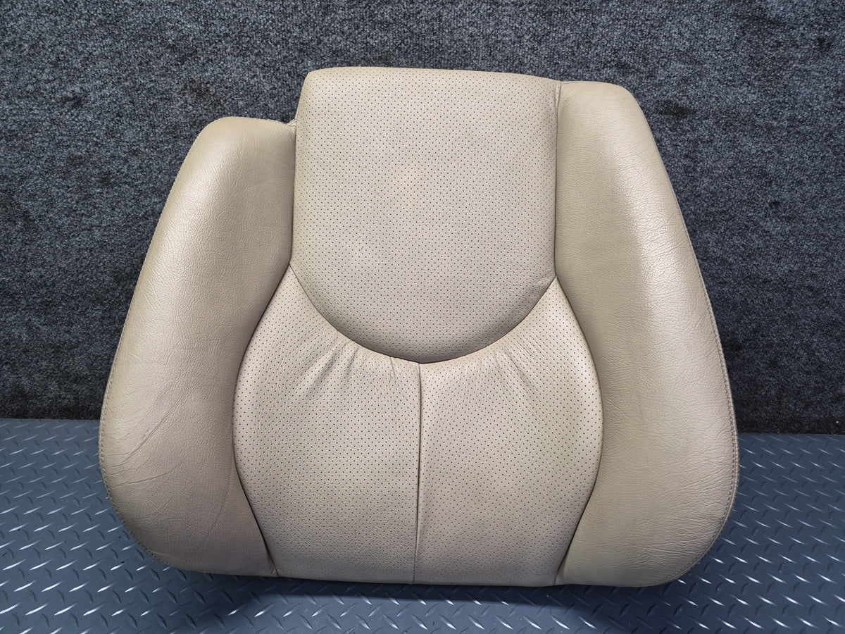 96-02 Mercedes R129 SL500 Front Right Seat Upper Perforated Leather Cushion OEM