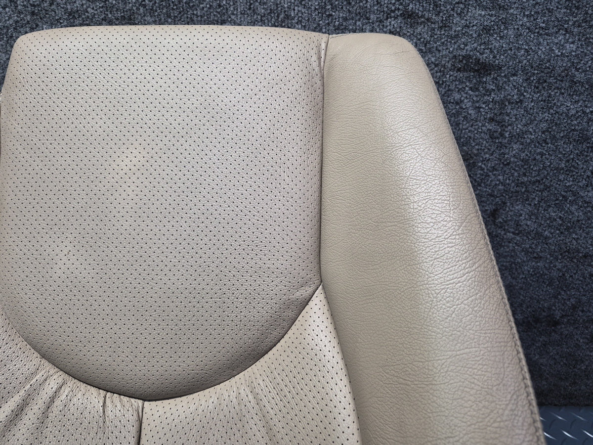 96-02 Mercedes R129 SL500 Front Right Seat Upper Perforated Leather Cushion OEM