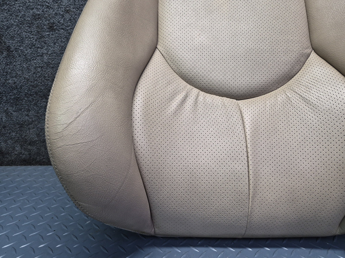 96-02 Mercedes R129 SL500 Front Right Seat Upper Perforated Leather Cushion OEM