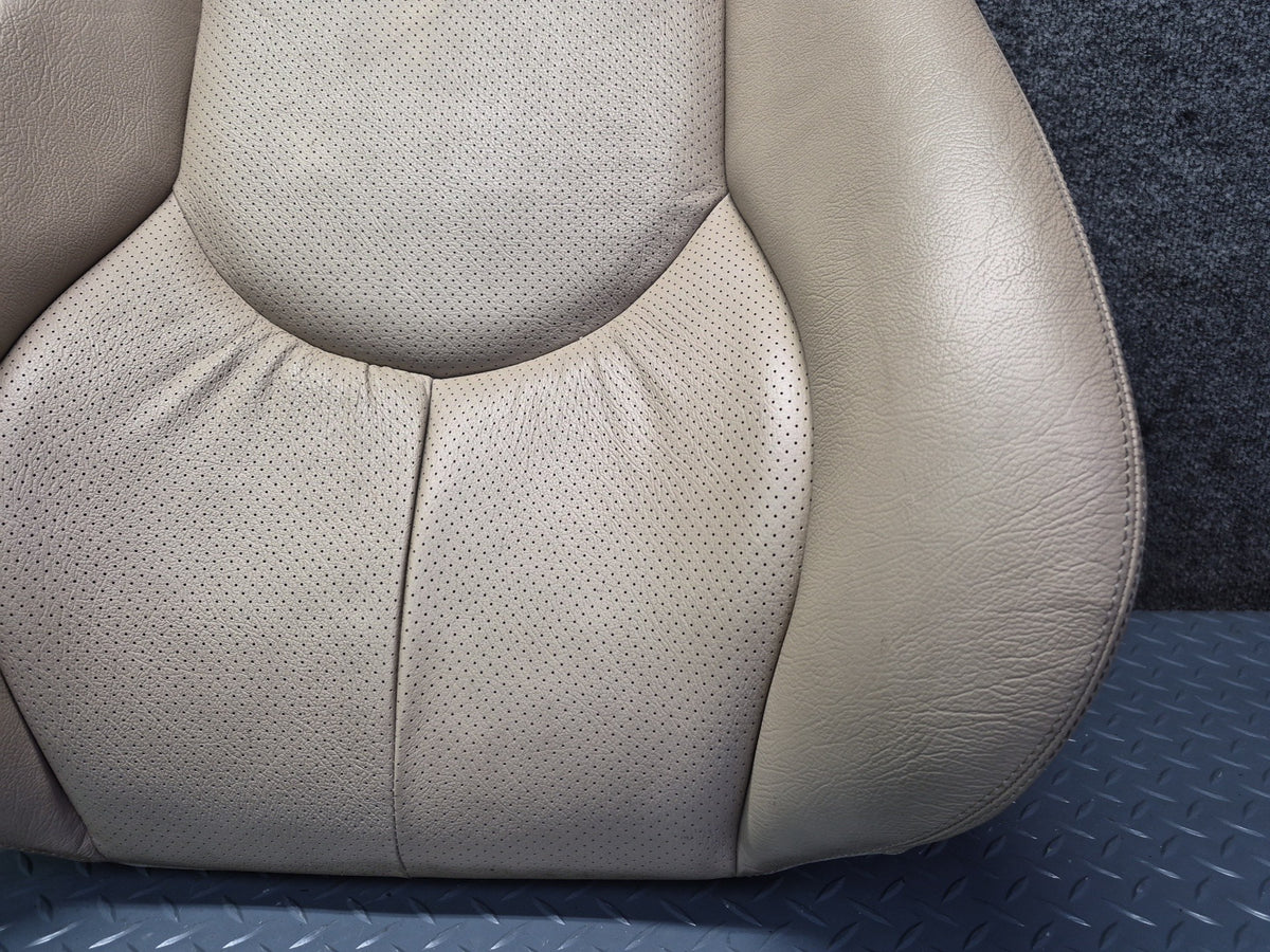 96-02 Mercedes R129 SL500 Front Right Seat Upper Perforated Leather Cushion OEM