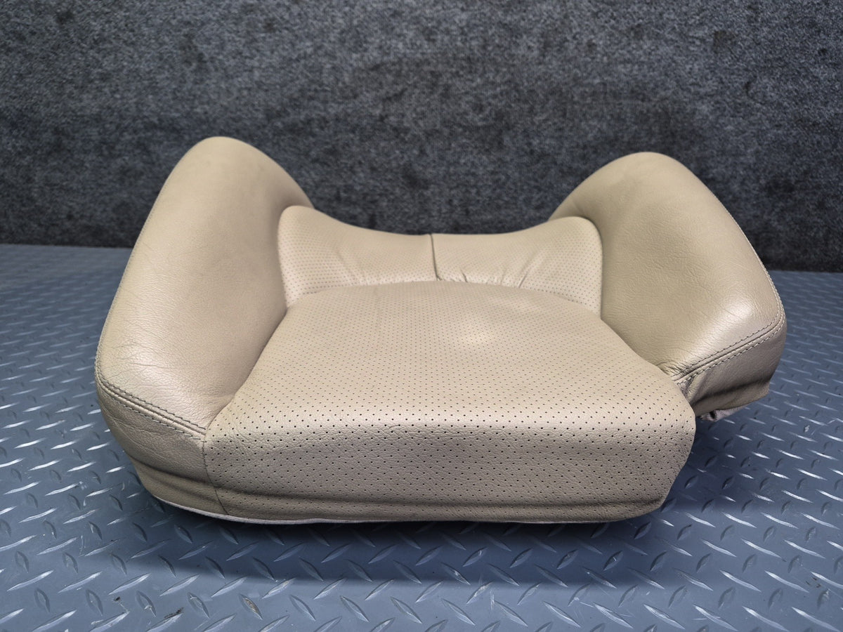 96-02 Mercedes R129 SL500 Front Right Seat Upper Perforated Leather Cushion OEM