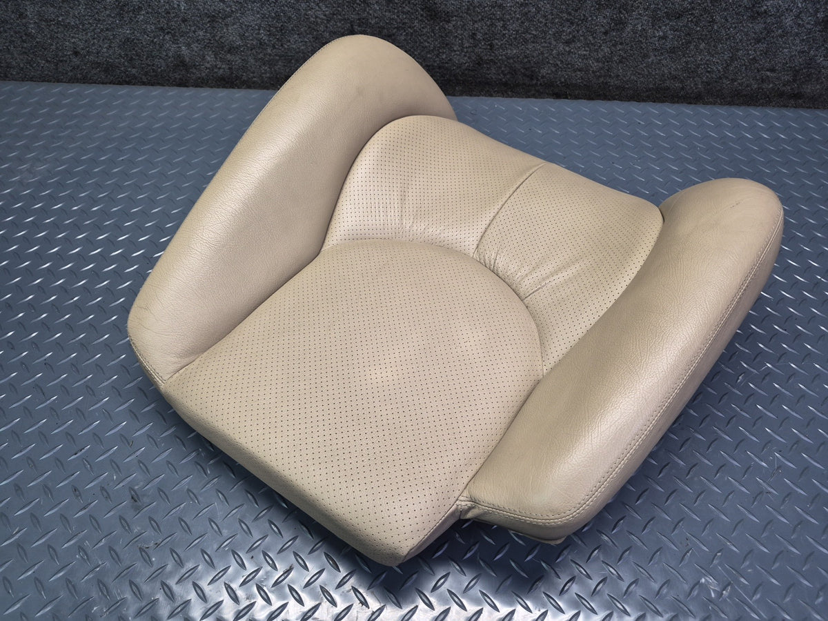 96-02 Mercedes R129 SL500 Front Right Seat Upper Perforated Leather Cushion OEM