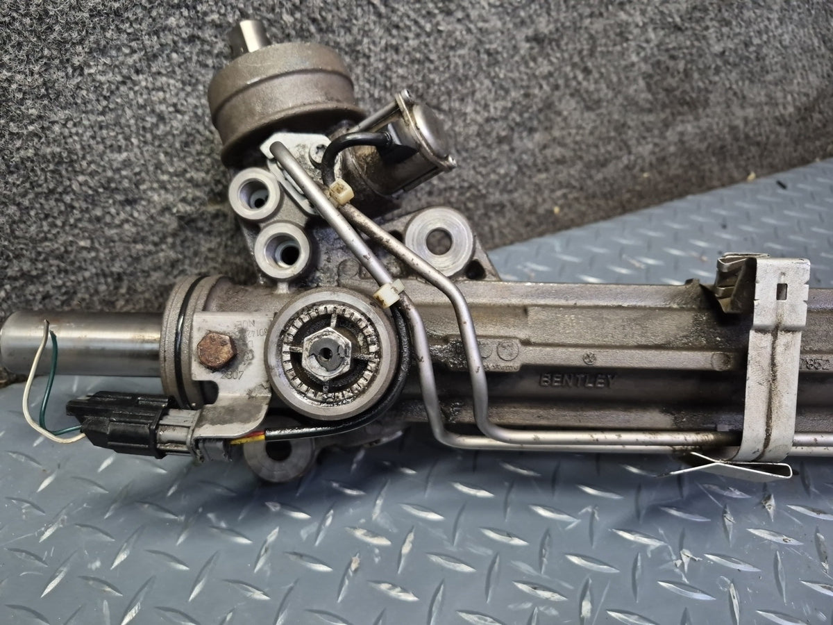 03-10 Bentley Continental GTC GT Power Steering Rack & Pinion 3W1422071D 37k