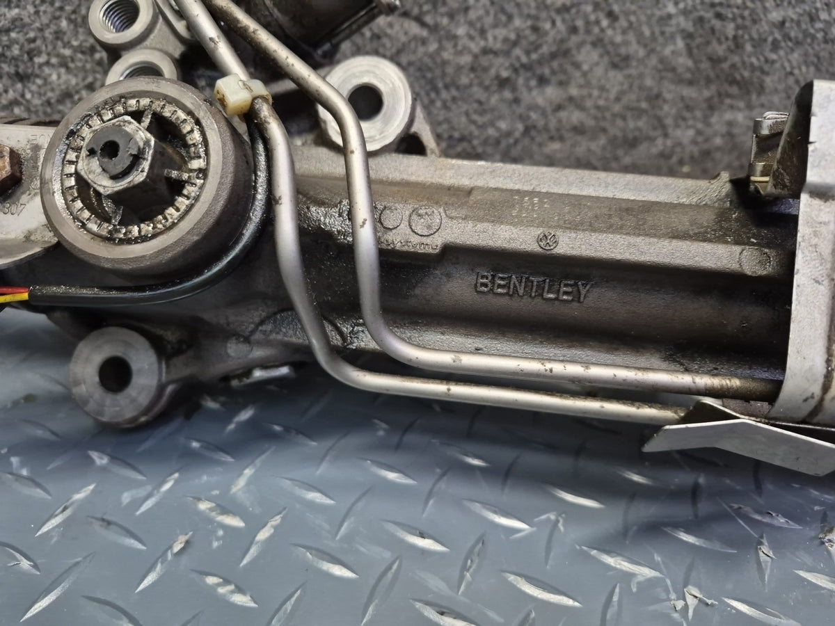 03-10 Bentley Continental GTC GT Power Steering Rack & Pinion 3W1422071D 37k